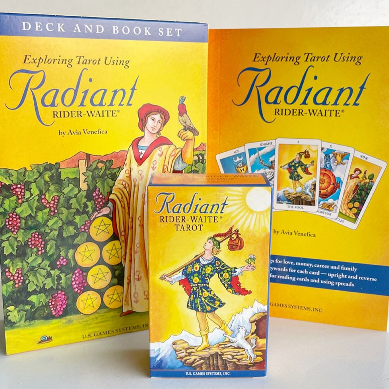 Exploring Tarot Using Radiant Rider-Waite Tarot Deck and Book Set